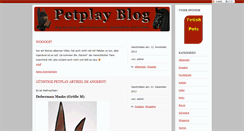 Desktop Screenshot of petplay-blog.com